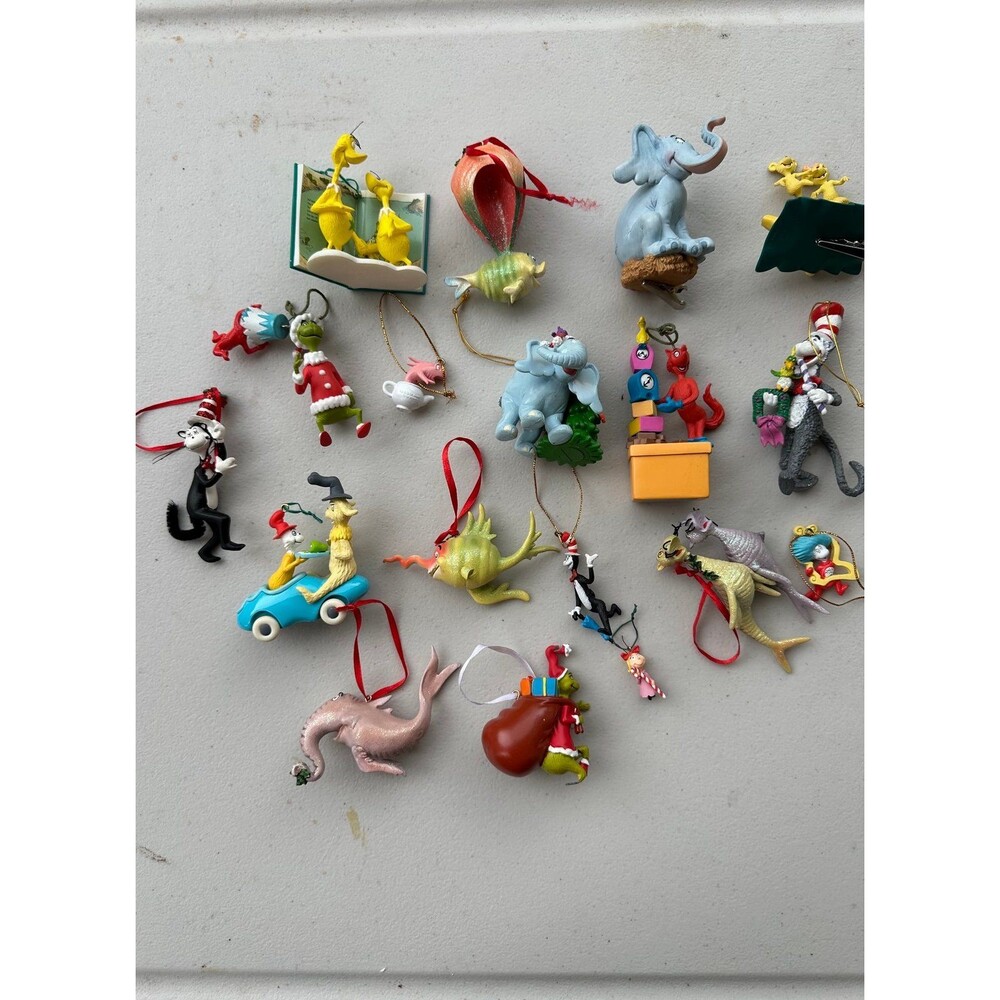 VTG Department 56 Hallmark Universal Studios 19 Dr. Seuss Christmas Ornaments